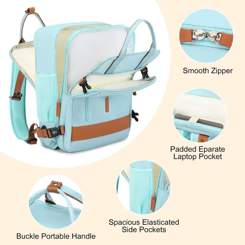 15.6 pulgadas Carry On Duffel Bolsa de viaje Vuelo de avión aprobado con puerto de carga USB