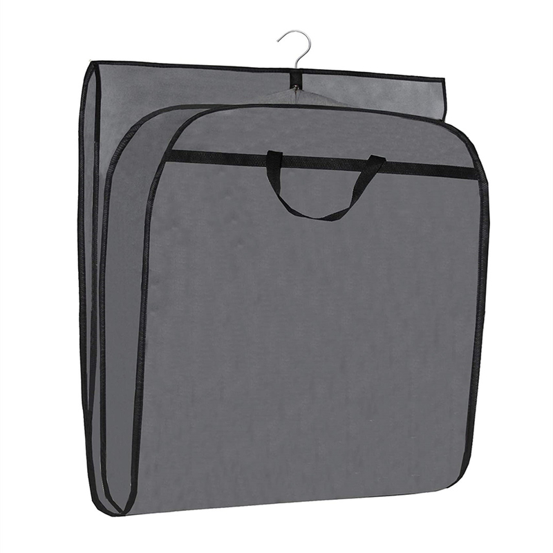 Tejido Ligero Bolsa de viaje de ropa personalizada para trajes Protector con cremallera colgante 24x32