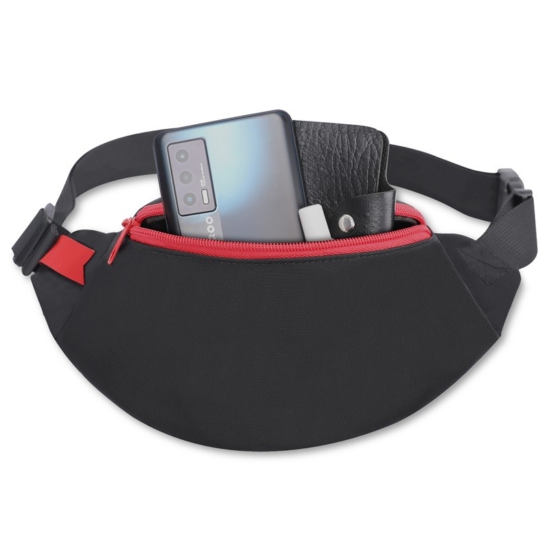 420d bolso de cintura de nylon teléfono práctico para hombres mujeres deporte 26X8X12.5