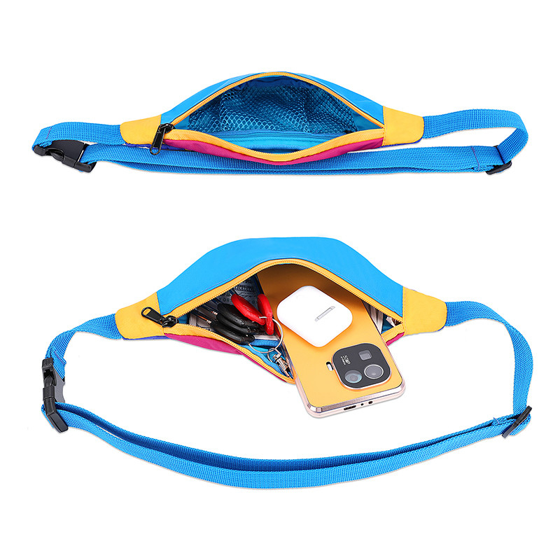 Bolso de cintura de cintura de mujer de nylon de 420D 11X2.3X4.3 pulgadas