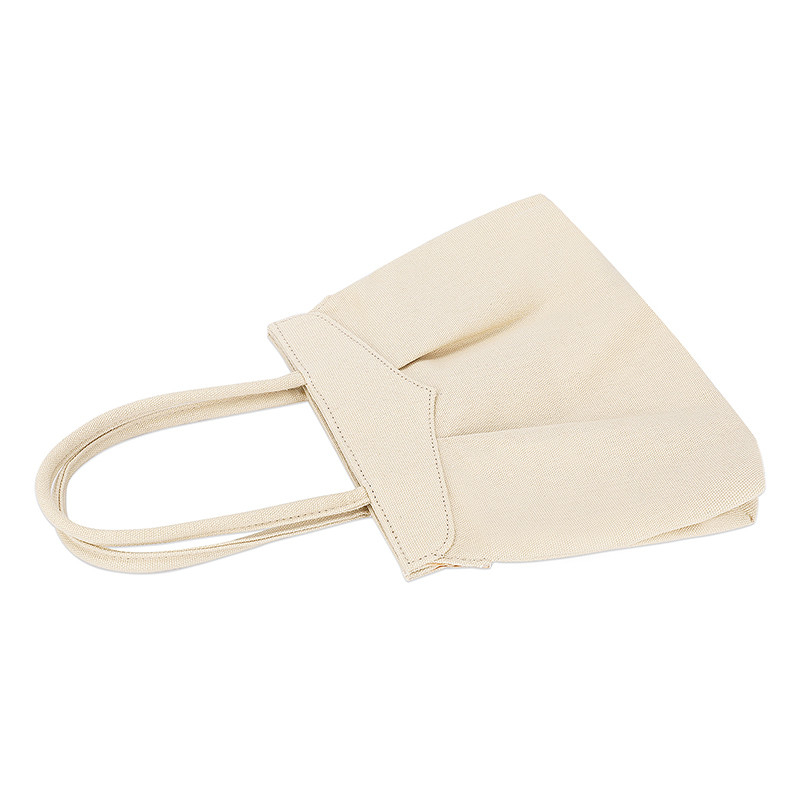 Bolsas de compras ecológicas reutilizables Bolsas de ropa de lona sostenibles Botón de cremallera 10x7