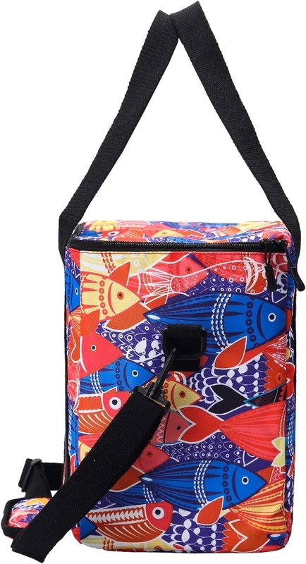 Bolsa portátil plegable aislada, refrescante, impermeable, ligera, grande y suave, con cinturón de hombro acolchado