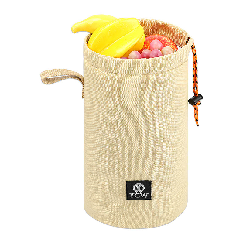 Cinturón de tracción Bolsas de comestibles reutilizables de algodón orgánico Bolsas de compra de lienzo reutilizables
