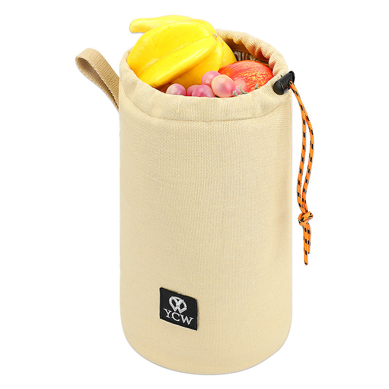 Cinturón de tracción Bolsas de comestibles reutilizables de algodón orgánico Bolsas de compra de lienzo reutilizables