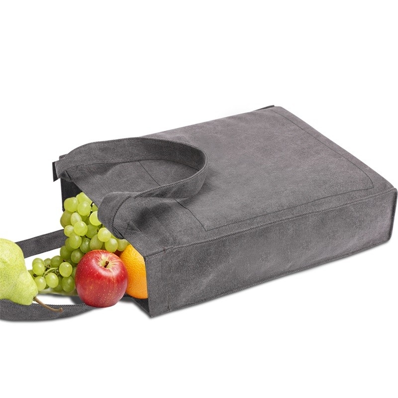 Bolsas de compras personalizadas ecológicas reutilizables Bolsas de mano de lona para mujeres bolsos 13X3X16