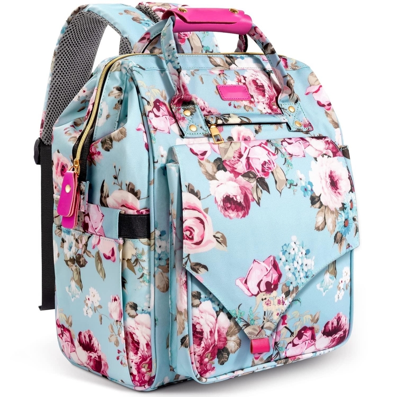 Bolso de pañales de viaje de gran capacidad resistente al agua para mamá y papá