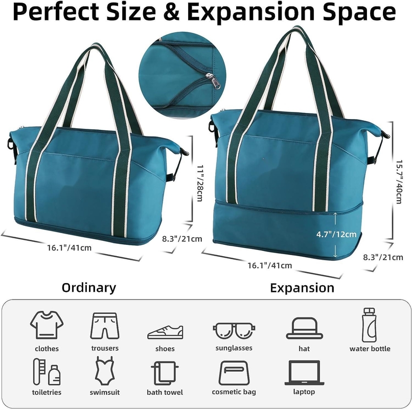 Bolso de viaje personalizado con correa desmontable