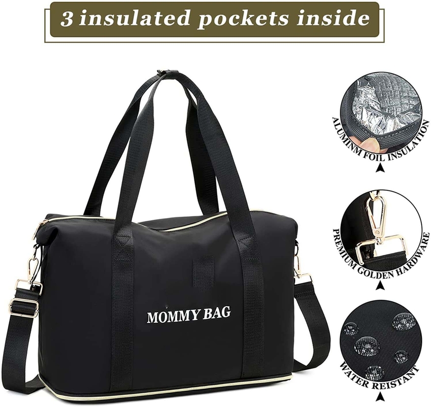 Bolsas de pañales suaves y lindas Bolsas de botellas aisladas pequeñas para recién nacidos personalizadas