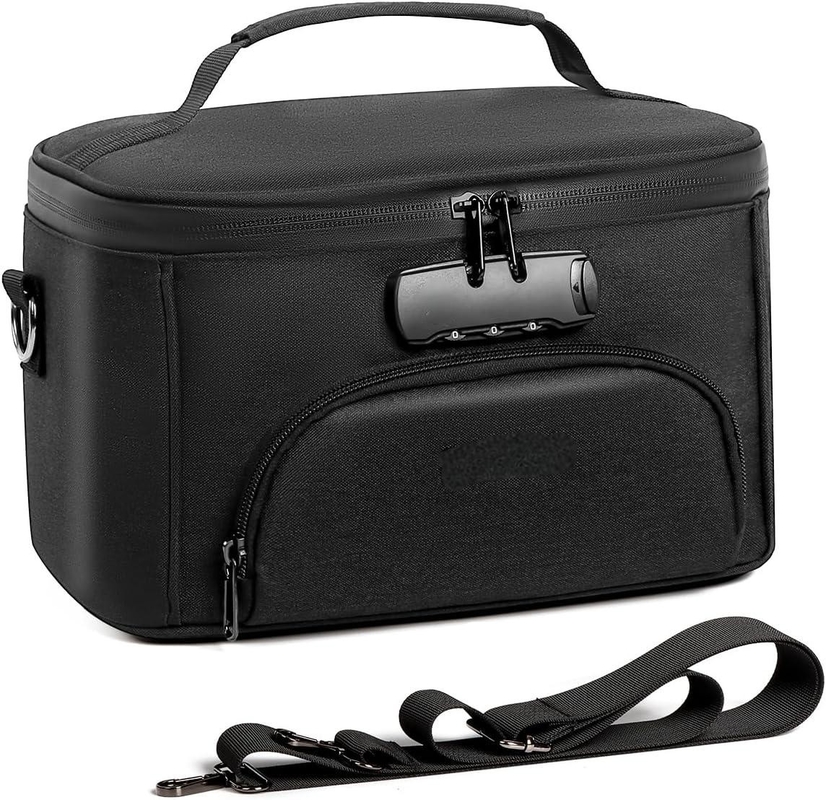 Bolso portátil a prueba de olores de viaje personalizado con cerradura combinada