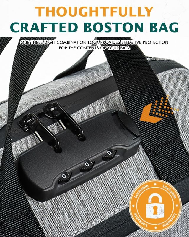 Grandes regalos bolso a prueba de olor con revestimiento de carbono viajes personalizados 210 D poliéster con cerradura combinada