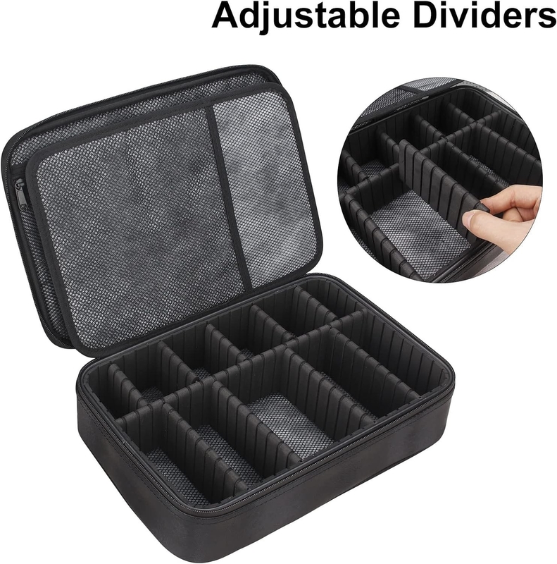 Color negro Almacenamiento de gran capacidad impermeable de viaje personalizado, prueba de olor, bolso con cerradura