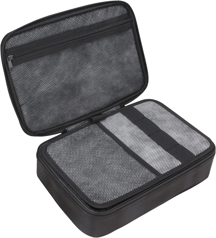 Color negro Almacenamiento de gran capacidad impermeable de viaje personalizado, prueba de olor, bolso con cerradura