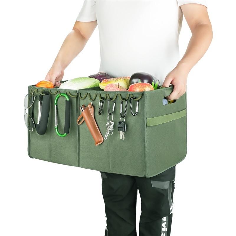 Almacenamiento de maletero plegable Almacenamiento de equipaje para SUV Dos compartimentos plegables 36x4x9