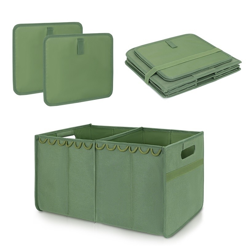 Almacenamiento de maletero plegable Almacenamiento de equipaje para SUV Dos compartimentos plegables 36x4x9