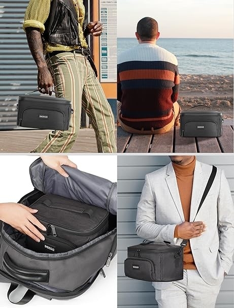 Bolso portátil de gran capacidad resistente a olores personalizado para viajes con cinturón de hombro desmontable