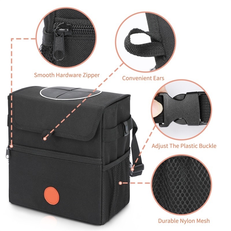 Bolso de almacenamiento para automóviles organizador a prueba de fugas interior Bolso de basura para automóviles basura 9.5x5.5 