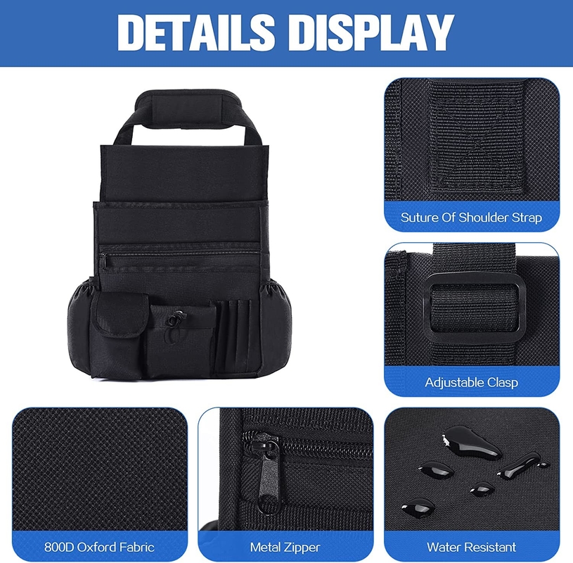 Bolso organizador del maletero del coche Almacenamiento asiento trasero delantero con bolso de enfriamiento extraíble 12.8X4.7X17.2