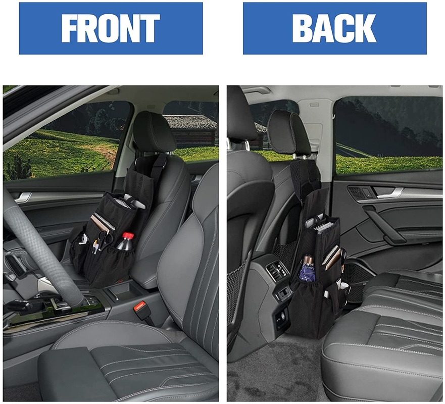 Bolso organizador del maletero del coche Almacenamiento asiento trasero delantero con bolso de enfriamiento extraíble 12.8X4.7X17.2