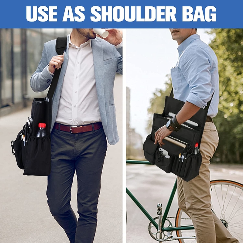 Bolso organizador del maletero del coche Almacenamiento asiento trasero delantero con bolso de enfriamiento extraíble 12.8X4.7X17.2