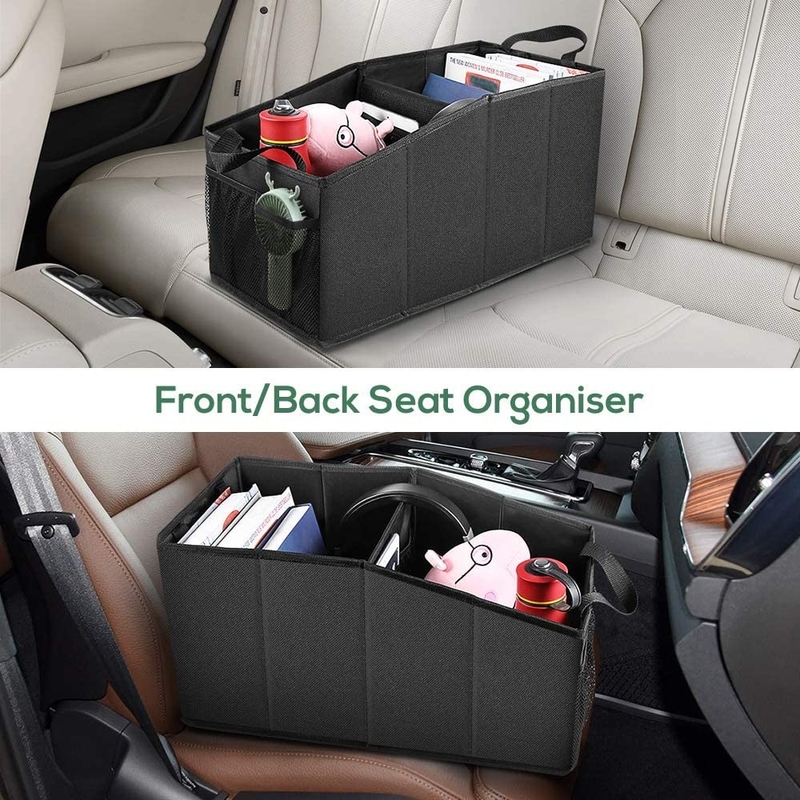Carros de compras grandes organizador bolsas de comestibles plegable delantero trasero asiento camión 19X10X10
