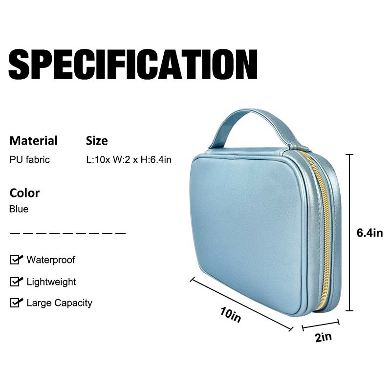 Pequeño cuero falso para viajes, joyas, bolsas de almacenaje para viajes, portátil, BSCI 10x6.4x2