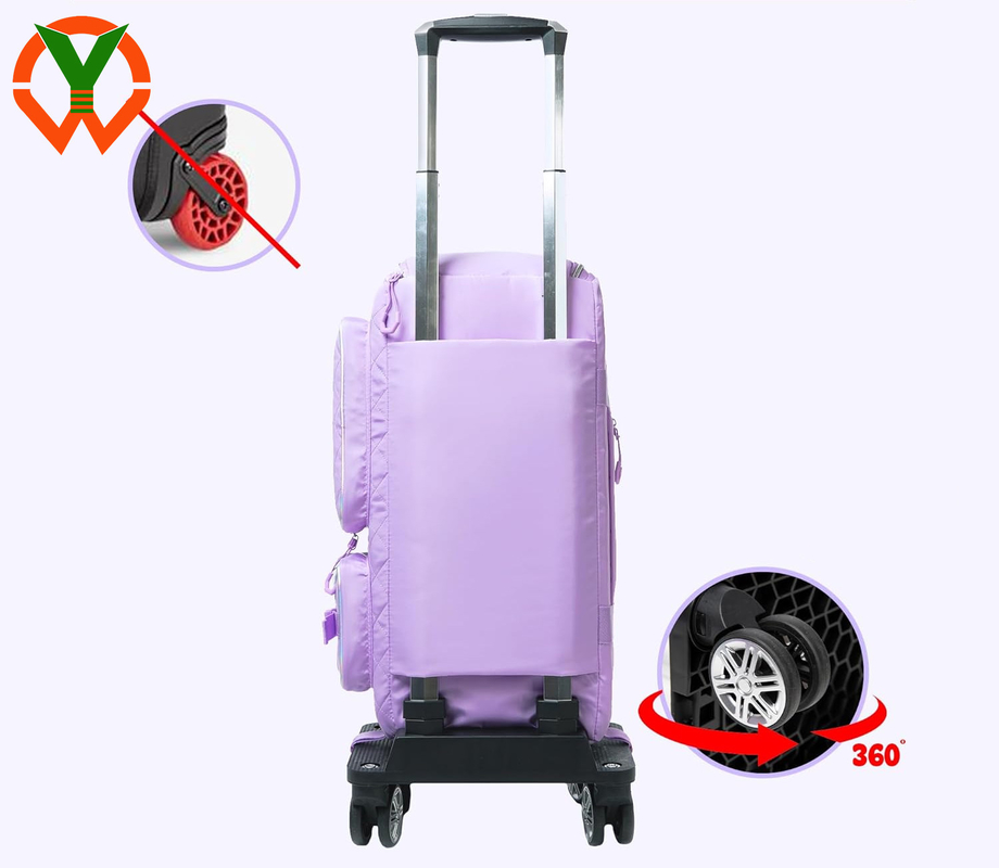 Bolsa de moda para mujeres con ruedas Bolsa de noche con compartimiento de zapatos para viajes