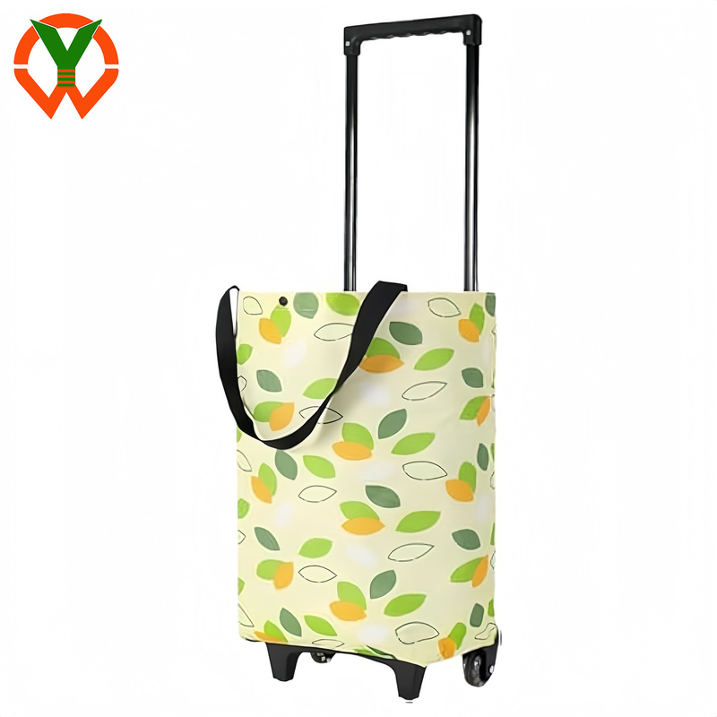 Bolsa de compras plegable duradera 2 en 1 con ruedas Comestibles reutilizables para compras