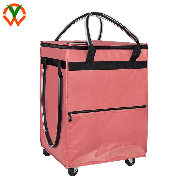 Carrito de compras de PP reutilizable de gran capacidad Bolso de compras plegable impermeable para viajes de compras
