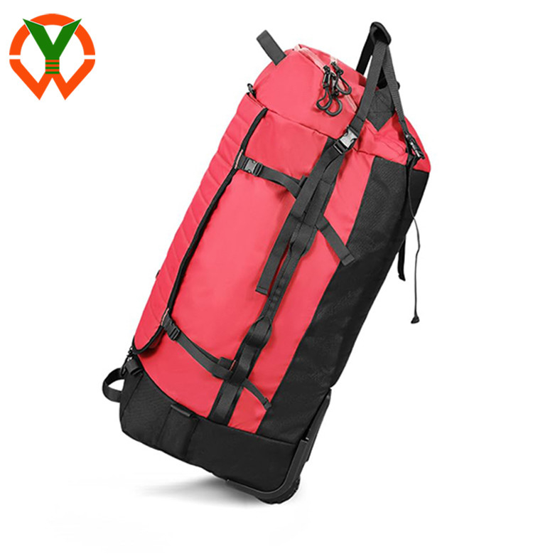Bolso de viaje plegable de 86L grande, impermeable, con ruedas, diseñado para viajes convenientes