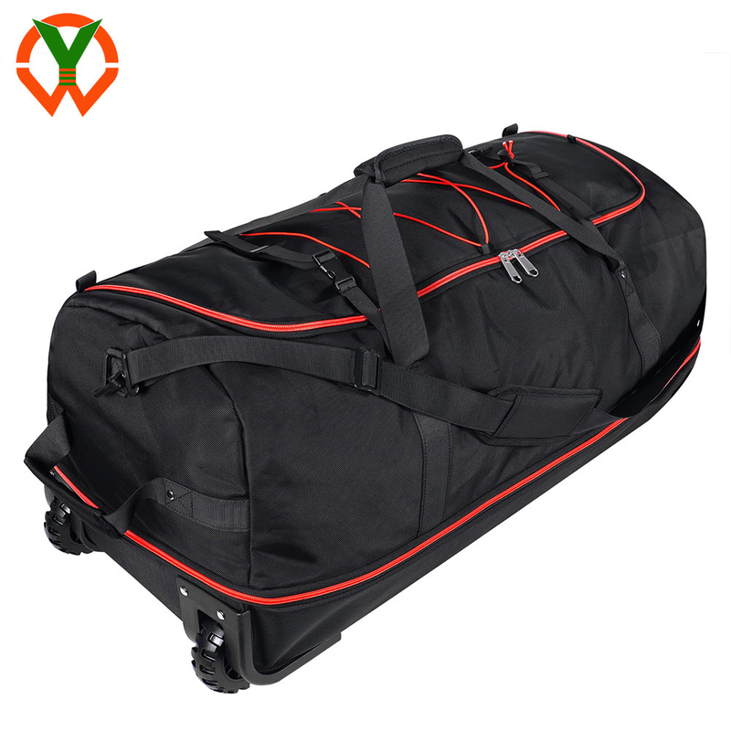 120L/140L Doble rueda de goma plegable bolso de viaje con múltiples bolsillos y compartimientos