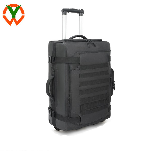 Bolsa de viaje de gran capacidad de poliéster bolsa de viaje de rodadura duradera con ruedas y mango